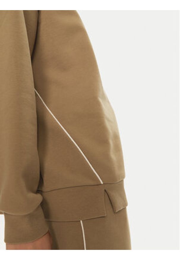 Max Mara Leisure Bluza Flipper 2426926038 Brązowy Regular Fit. Kolor: brązowy. Materiał: syntetyk