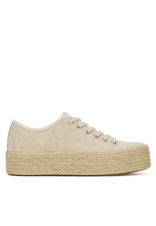 DeeZee Espadryle SH-052 Beżowy. Kolor: beżowy. Materiał: materiał