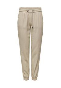 only - ONLY Spodnie dresowe 15203946 Beżowy Regular Fit. Kolor: beżowy. Materiał: wiskoza #4