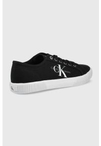 Calvin Klein Jeans tenisówki YM0YM00306.BDS męskie kolor czarny. Nosek buta: okrągły. Zapięcie: sznurówki. Kolor: czarny. Materiał: materiał #5