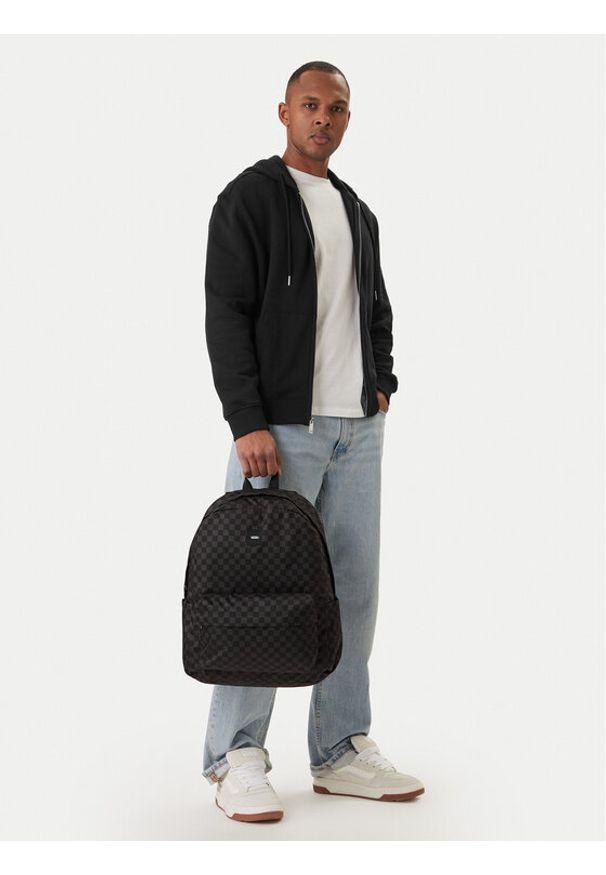 Vans Plecak Old Skool Check Backpack VN000H4XBA51 Czarny. Kolor: czarny. Materiał: materiał