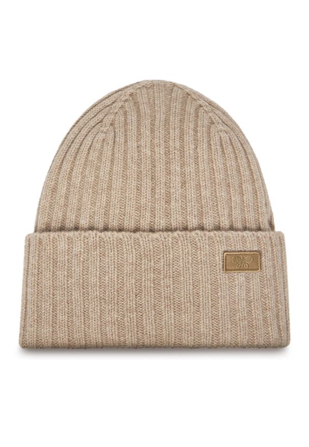 Weekend Max Mara Czapka Ritmo 2525576035 Beżowy. Kolor: beżowy. Materiał: wełna, materiał