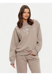 Guess Bluza V5RQ12 KC3D2 Szary Regular Fit. Kolor: szary. Materiał: syntetyk, bawełna