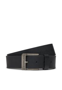 Calvin Klein Jeans Pasek Męski J 4Cm Ckj Belt K50K510065 Czarny. Kolor: czarny. Materiał: skóra