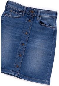 Lee - SPÓDNICA JEANSOWA LEE A LINE SKIRT BLUE DROP L38NROEM 112108295. Materiał: jeans