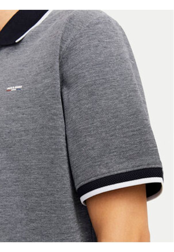 Jack & Jones Polo Blualves 12274681 Granatowy Regular Fit. Typ kołnierza: polo. Kolor: niebieski. Materiał: bawełna
