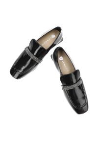 Czarne Półbuty Armodo Stylowe Buty Damskie. Okazja: na spotkanie biznesowe. Kolor: czarny. Materiał: skóra, lakier. Szerokość cholewki: normalna. Styl: elegancki #6