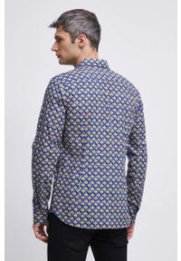 medicine - Medicine koszula męska slim z kołnierzykiem klasycznym. Typ kołnierza: kołnierzyk klasyczny. Materiał: tkanina. Długość rękawa: długi rękaw. Długość: długie. Styl: klasyczny #4