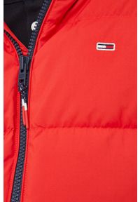 Tommy Jeans kurtka puchowa męska kolor czerwony zimowa. Okazja: na co dzień. Kolor: czerwony. Materiał: puch. Sezon: zima. Styl: casual #4