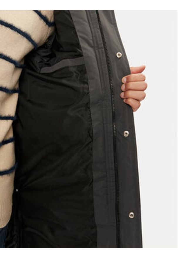 Brave Soul Kurtka puchowa MJK-COLNEGREY Szary Regular Fit. Kolor: szary. Materiał: syntetyk