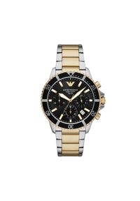Zegarek Emporio Armani. Kolor: srebrny