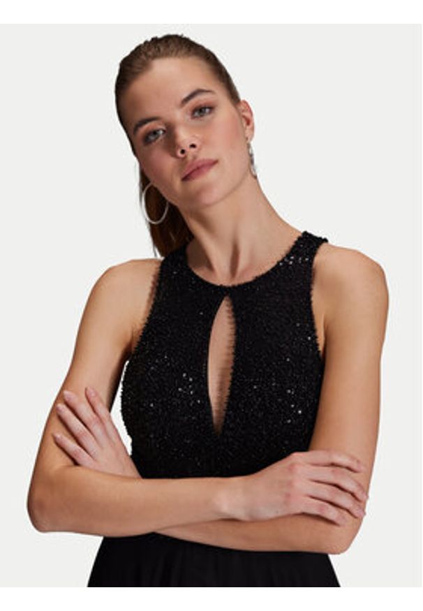 Hey Kyla Sukienka wieczorowa 5AI053HK Czarny Regular Fit. Kolor: czarny. Materiał: syntetyk. Styl: wizytowy