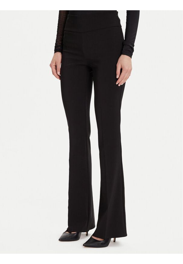 Rinascimento Spodnie materiałowe CFC0125318003 Czarny Flare Fit. Kolor: czarny. Materiał: syntetyk