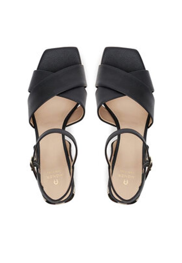 Aigner Sandały Hannah 12A 1251100 Czarny. Kolor: czarny. Materiał: skóra