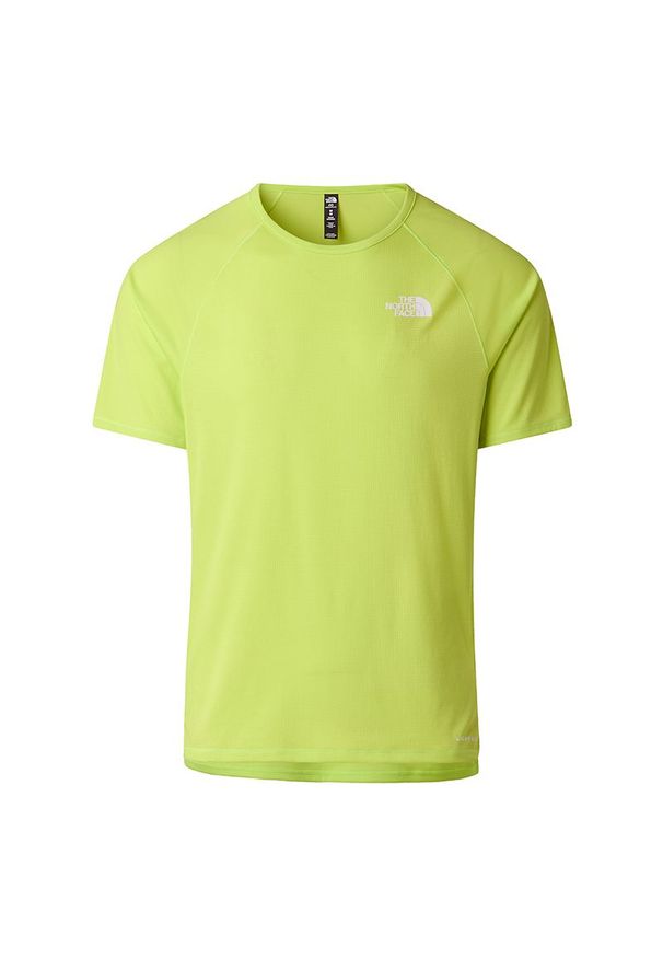 Koszulka męska The North Face Sunriser 0A8BBPRIQ1 - zielona. Kolor: zielony. Materiał: poliester, materiał. Sezon: lato