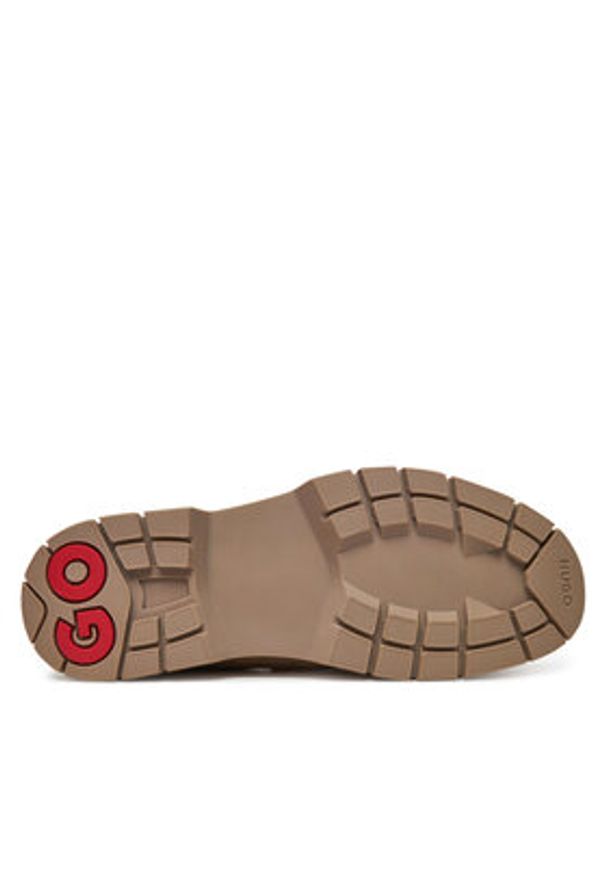 Hugo - HUGO Mokasyny Ryan_Mocc_sdpi 50541827 Écru. Materiał: skóra, zamsz