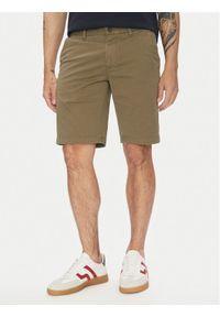 Marc O'Polo Szorty materiałowe M23 0384 15000 Zielony Regular Fit. Kolor: zielony. Materiał: bawełna