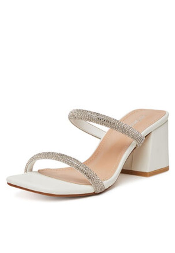 DeeZee Klapki R66-1 Srebrny. Kolor: srebrny. Materiał: syntetyk, materiał