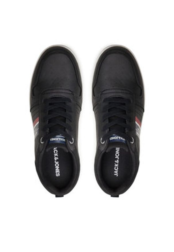 Jack & Jones - Jack&Jones Sneakersy Dang 12221815 Czarny. Kolor: czarny. Materiał: skóra
