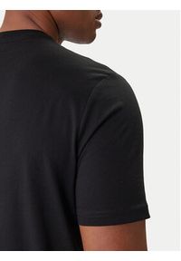 Karl Lagerfeld - KARL LAGERFELD T-Shirt 755072 561252 Czarny Regular Fit. Typ kołnierza: dekolt w karo. Kolor: czarny. Materiał: bawełna #6