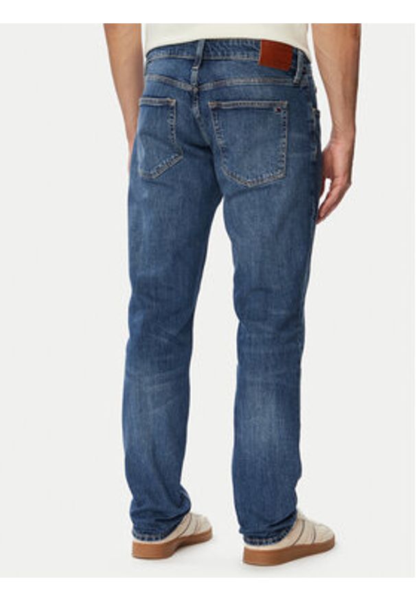 Tommy Jeans Jeansy Scanton DM0DM23655 Granatowy Slim Fit. Kolor: niebieski