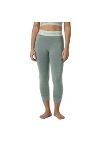 Legginsy 3/4 merino damskie Helly Hansen Lifa. Kolor: niebieski, zielony, wielokolorowy. Materiał: wełna. Sport: turystyka piesza