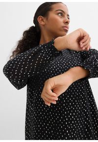 bonprix - Sukienka szyfonowa. Kolor: czarny. Materiał: szyfon #2