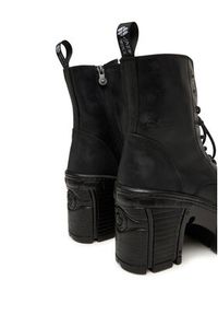 NEW ROCK Botki M-TM001-C2 Czarny. Kolor: czarny. Materiał: skóra. Styl: rockowy #5