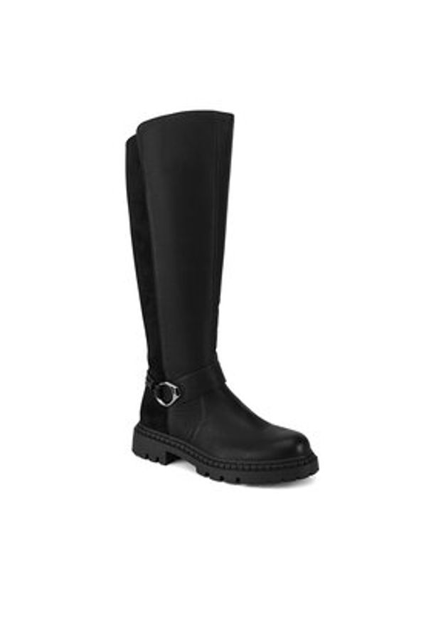 Clara Barson Oficerki WS6102-15 Czarny. Kolor: czarny. Materiał: skóra