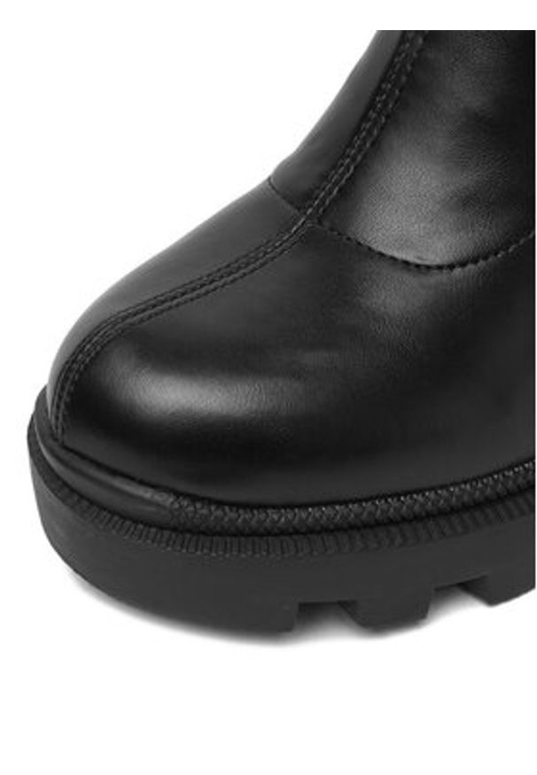 DeeZee Botki ZB362-2 Czarny. Kolor: czarny. Materiał: syntetyk, materiał