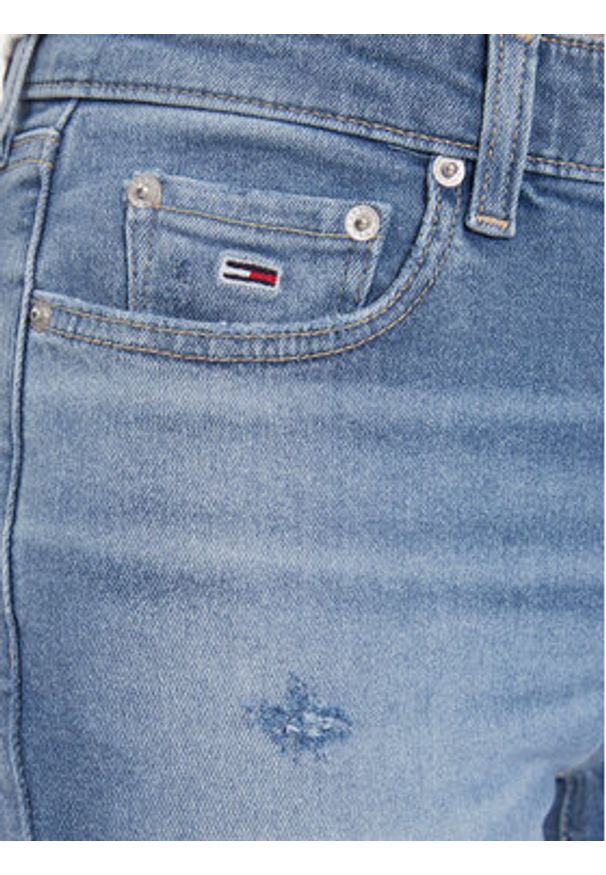 Tommy Jeans Jeansy Nora DW0DW17168 Niebieski Skinny Fit. Kolor: niebieski
