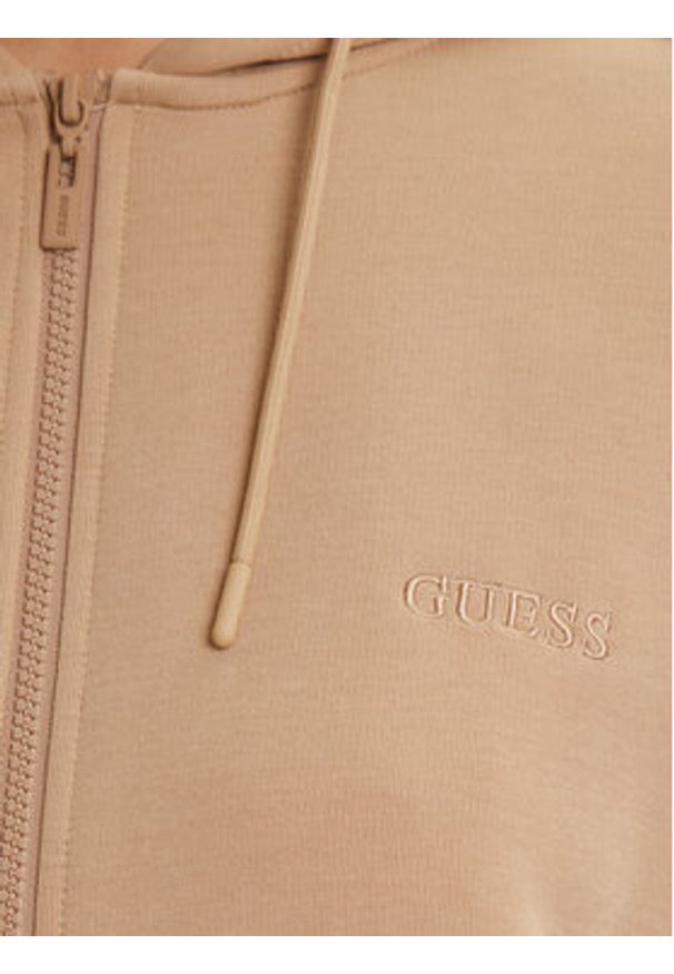 Guess Bluza V5YQ00 KB3P2 Beżowy Regular Fit. Kolor: beżowy. Materiał: syntetyk