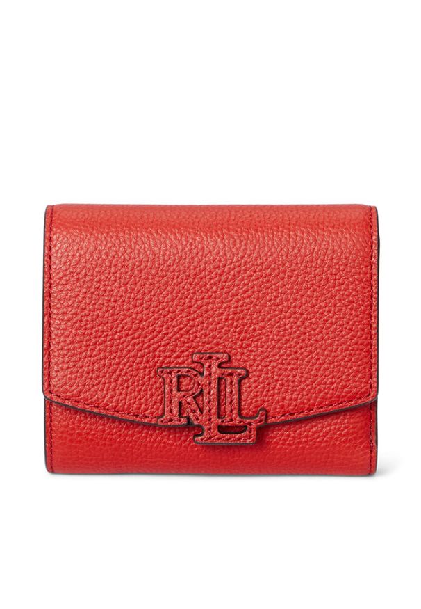 Lauren Ralph Lauren - LAUREN RALPH LAUREN Mały Portfel Damski 432966782007 Czerwony. Kolor: czerwony. Materiał: skóra