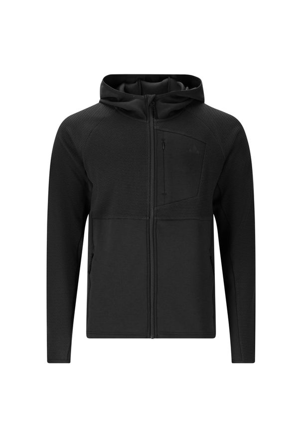 Bluza trekkingowa męska Whistler Langley Power Stretch. Kolor: szary, wielokolorowy, czarny. Sport: turystyka piesza