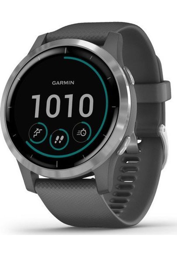 GARMIN - Zegarek sportowy Garmin Vivoactive 4 Szary (010-02174-02). Kolor: szary. Styl: sportowy