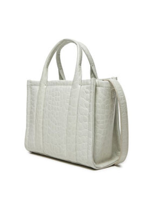 MARC JACOBS - Marc Jacobs Torebka The Croc Embossed Tote Bag H022L01RE22 Écru. Kolor: kremowy. Materiał: skórzane