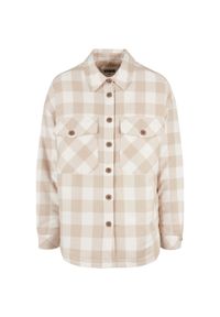 Damska koszula flanelowa Urban Classics Padded. Kolor: wielokolorowy, biały, beżowy #1