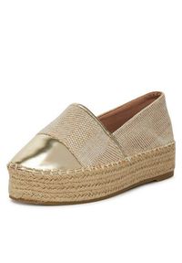 DeeZee Espadryle JSZ701-2 Złoty. Kolor: złoty. Materiał: materiał