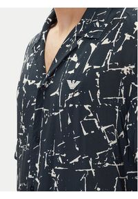 Emporio Armani Koszula EM000593 AF12351 FB070 Granatowy Regular Fit. Kolor: niebieski. Materiał: wiskoza #4