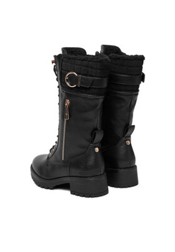 Beverly Hills Polo Club Kozaki CEO-WS17139-01 Czarny. Kolor: czarny. Materiał: skóra, materiał