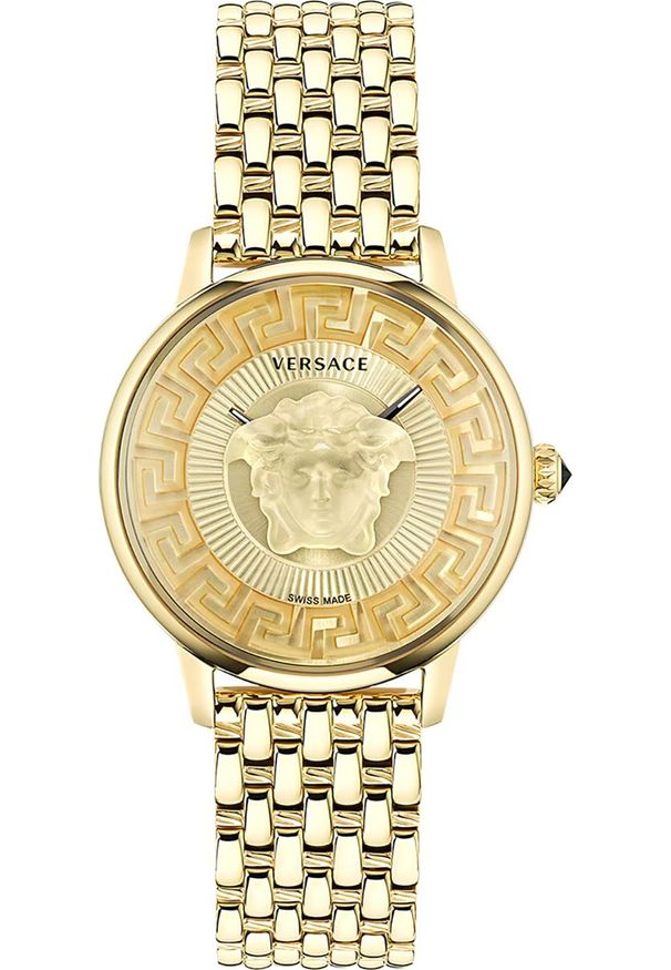 VERSACE - Zegarek Versace Zegarek damski Versace VE6F00623 złoty. Kolor: złoty