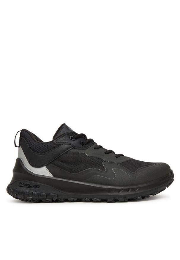 ecco - ECCO Sneakersy 82433357341 Czarny. Kolor: czarny. Materiał: materiał