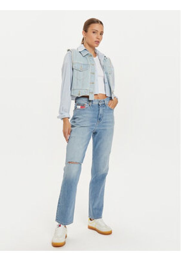 Tommy Jeans Jeansy DW0DW19934 Niebieski Straight Fit. Kolor: niebieski
