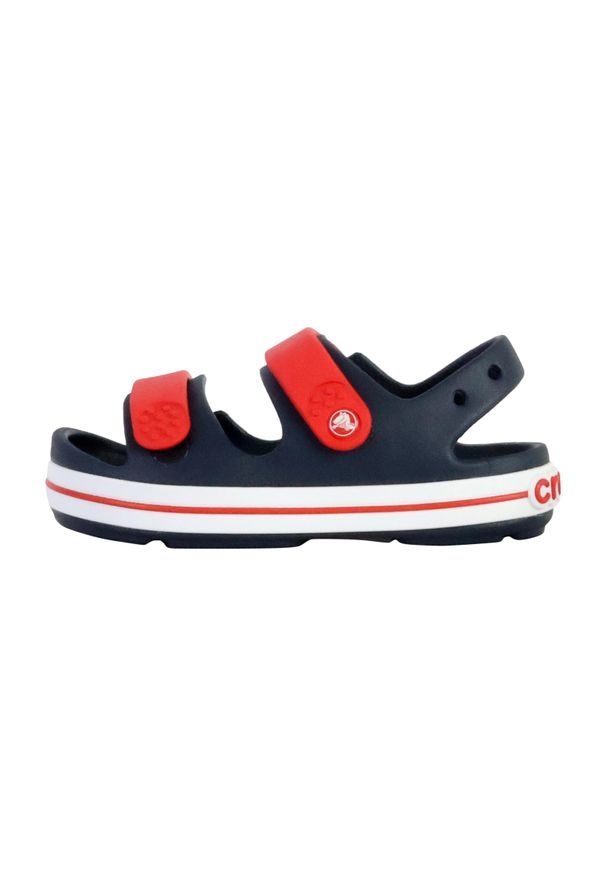 Dziecięce sandały Crocs CROCBAND. Kolor: wielokolorowy, niebieski, biały, czerwony. Styl: sportowy