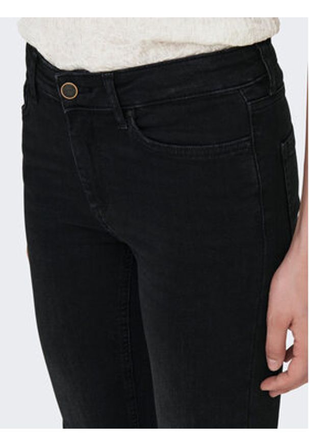 only - ONLY Jeansy 15286686 Czarny Flared Fit. Kolor: czarny