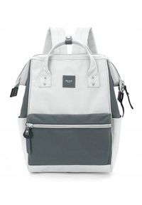 Plecak na laptopa Himawari 1881-42 szary. Kolor: szary. Materiał: tkanina, poliester. Styl: klasyczny, casual, elegancki