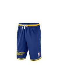 Spodnie koszykarskie męskie Nike Nba Golden State Warriors. Kolor: niebieski. Długość: krótkie. Sport: koszykówka