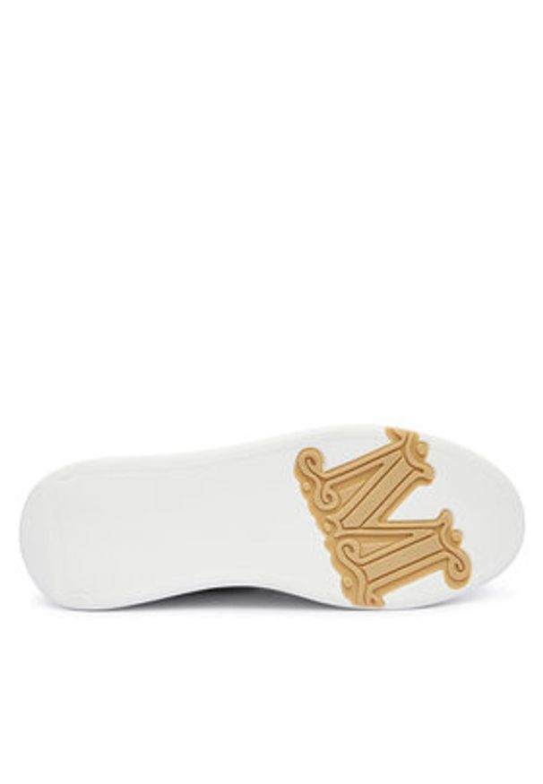 Max Mara Sneakersy Maxiv 2524766132650 Biały. Kolor: biały. Materiał: skóra