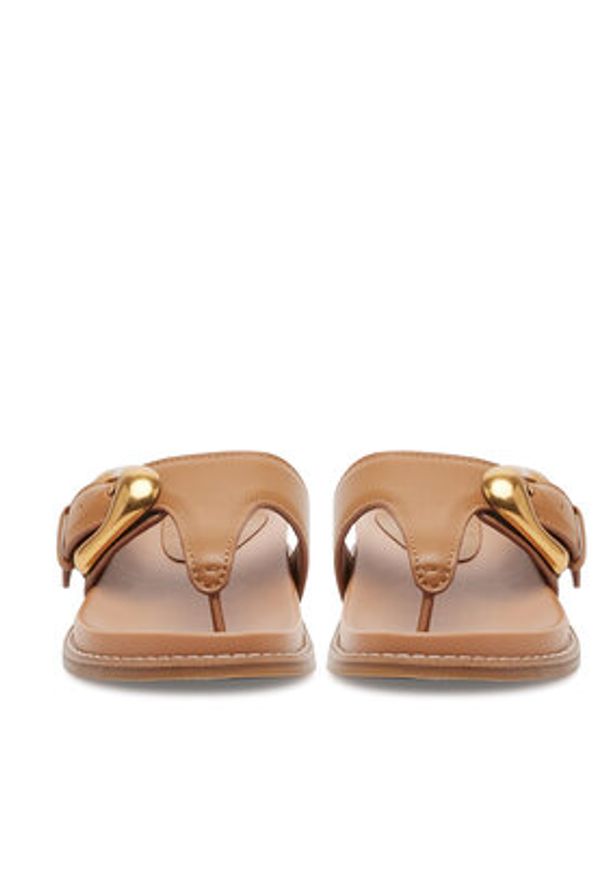 Gino Rossi Japonki CLAUDIE-R25SS03088 Brązowy. Kolor: brązowy. Materiał: skóra