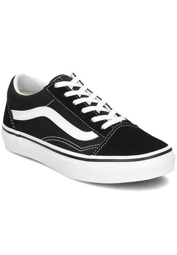 Buty do chodzenia dla dzieci Vans Old Skool. Zapięcie: sznurówki. Kolor: czarny, wielokolorowy. Materiał: tkanina, skóra, materiał. Szerokość cholewki: normalna. Model: Vans Old Skool. Sport: turystyka piesza